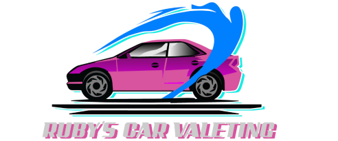 Stylised pink car with dynamic motion effect.